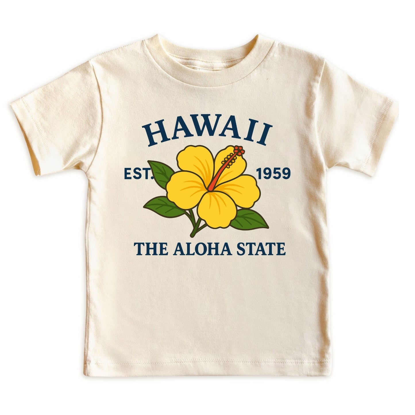 Hawaii Yellow Hibiscus Flower Kids T-Shirt