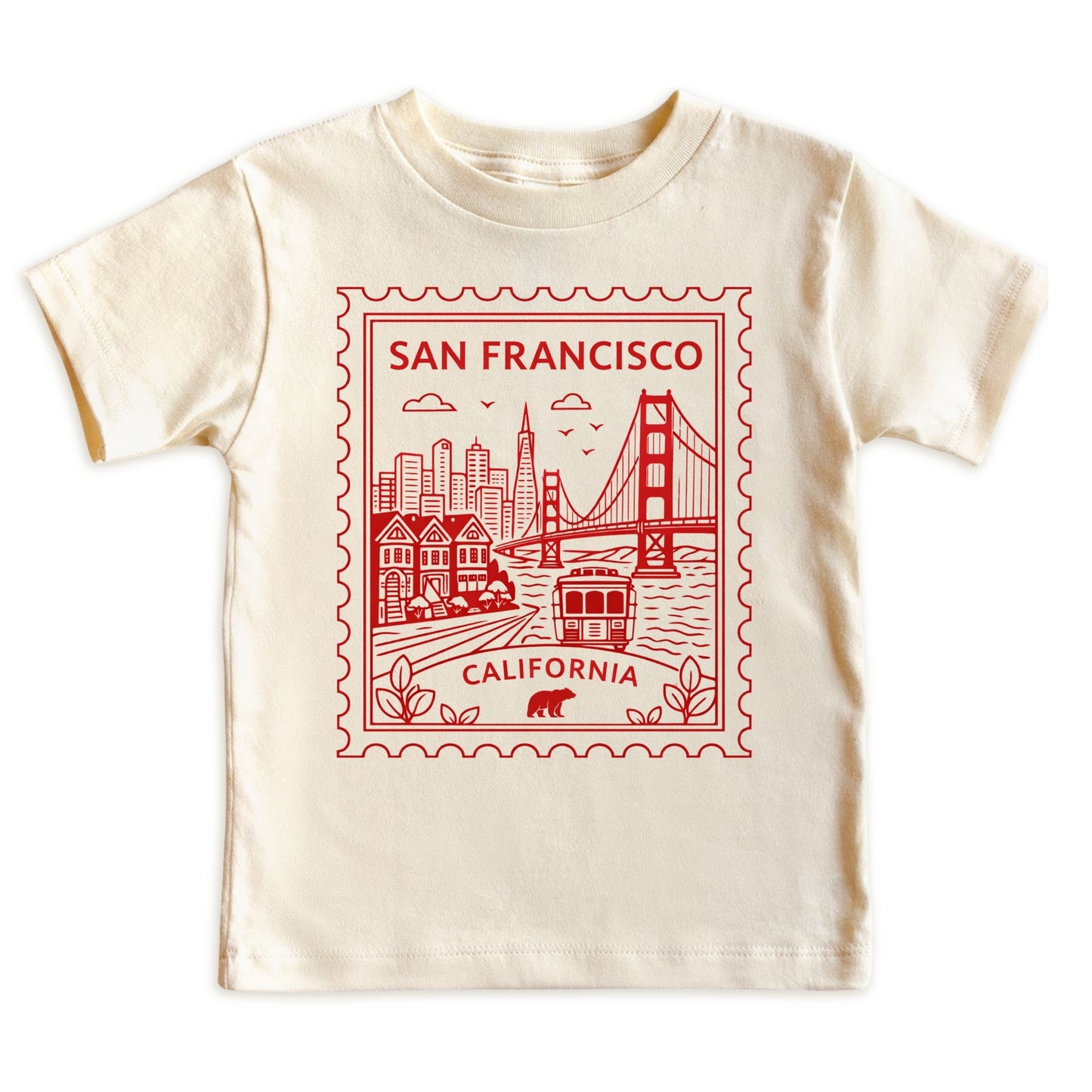San Francisco California Kids Vintage Postage Stamp T-Shirt
