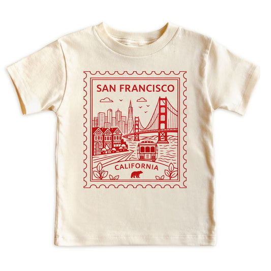 San Francisco California Kids Vintage Postage Stamp T-Shirt