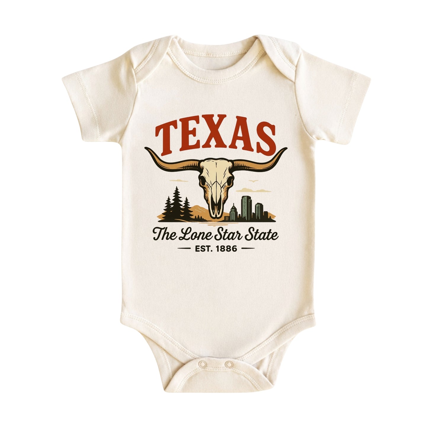 Texas Baby Bodysuit for Baby Boys Girls, Dallas Houston Austin Newborn Baby Hospital Outfit