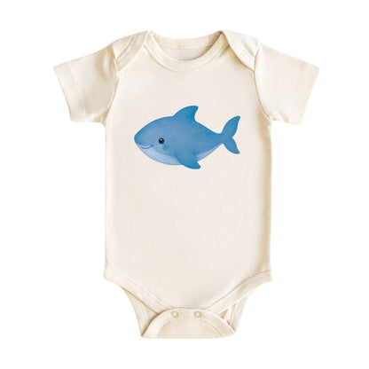 Watercolor Shark Baby Bodysuit