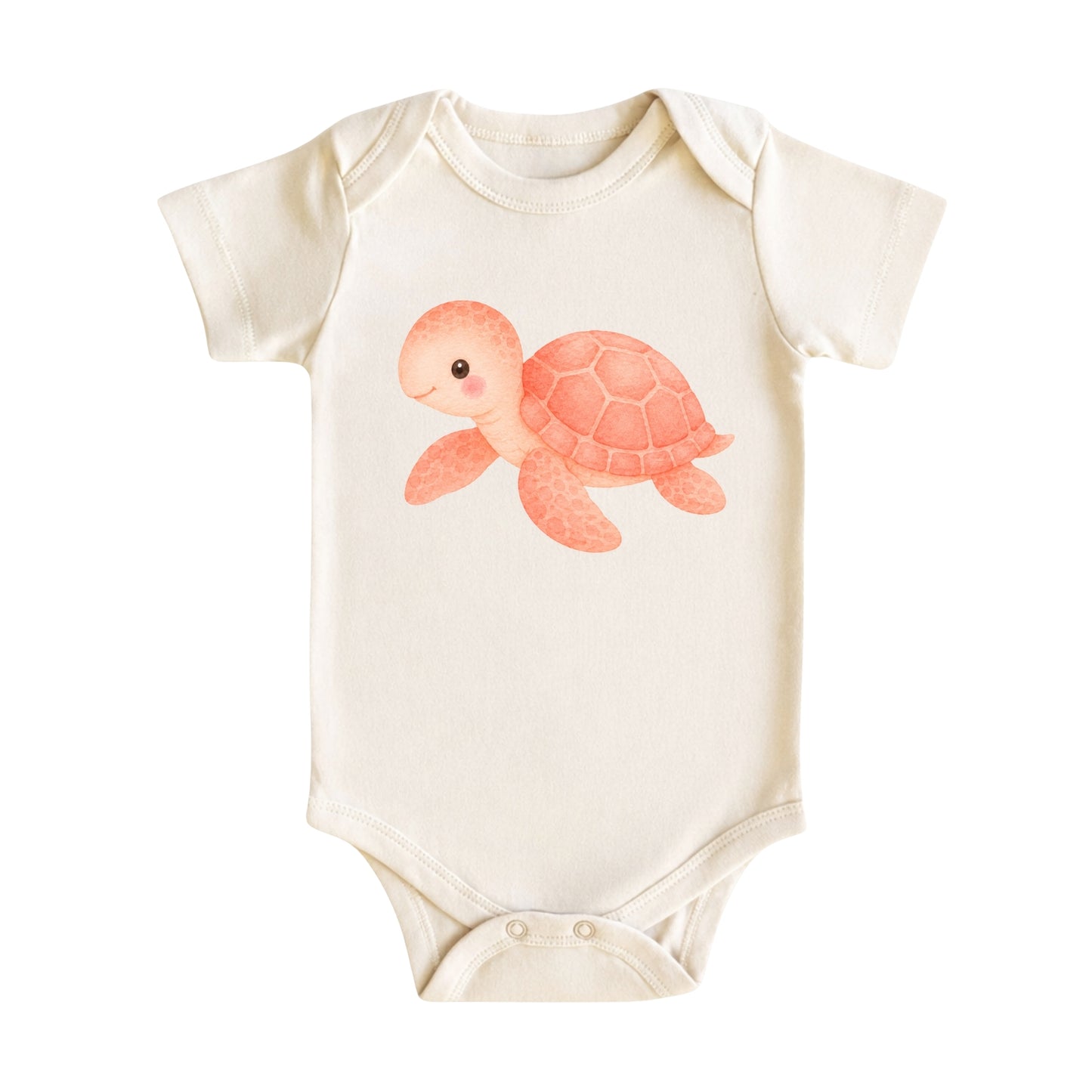 Watercolor Sea Turtle Baby Bodysuit