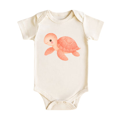 Watercolor Sea Turtle Baby Bodysuit