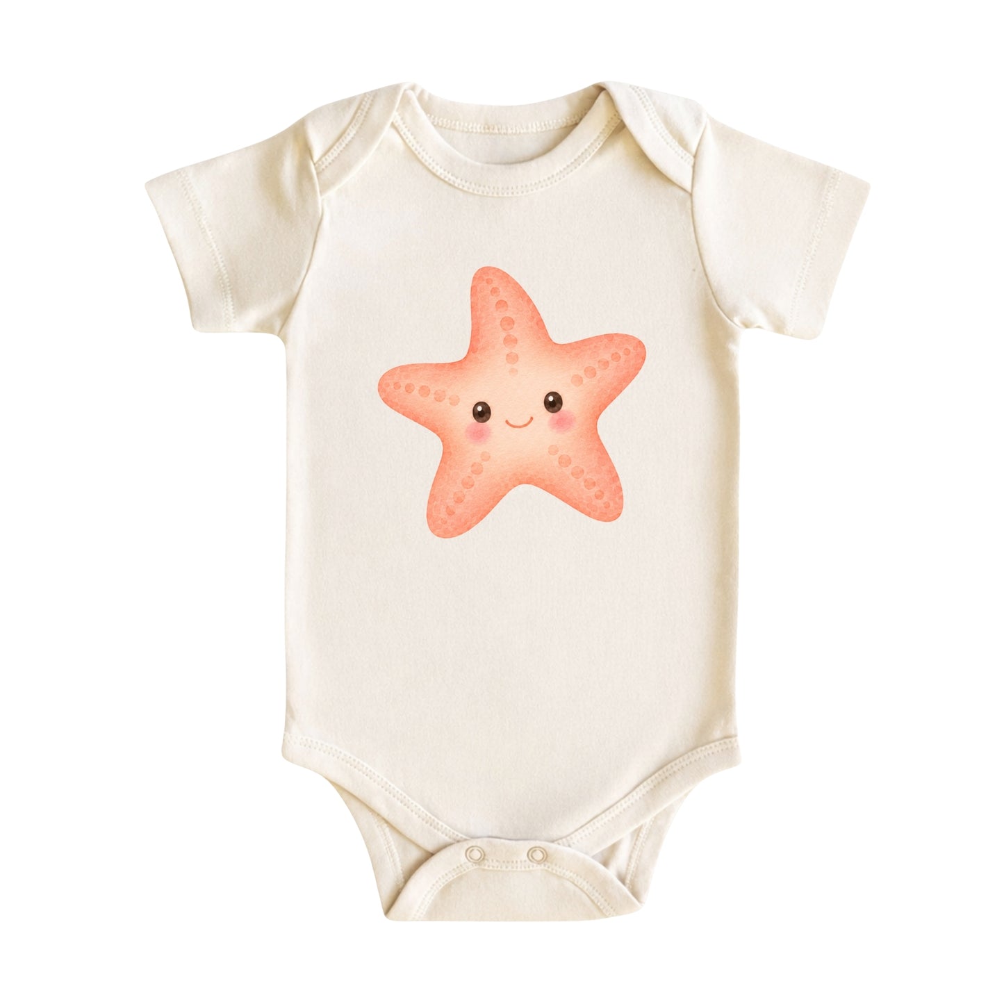 Watercolor Starfish Baby Bodysuit