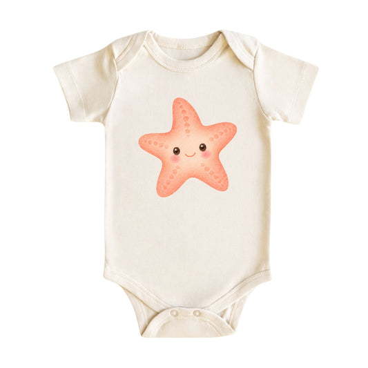 Watercolor Starfish Baby Bodysuit