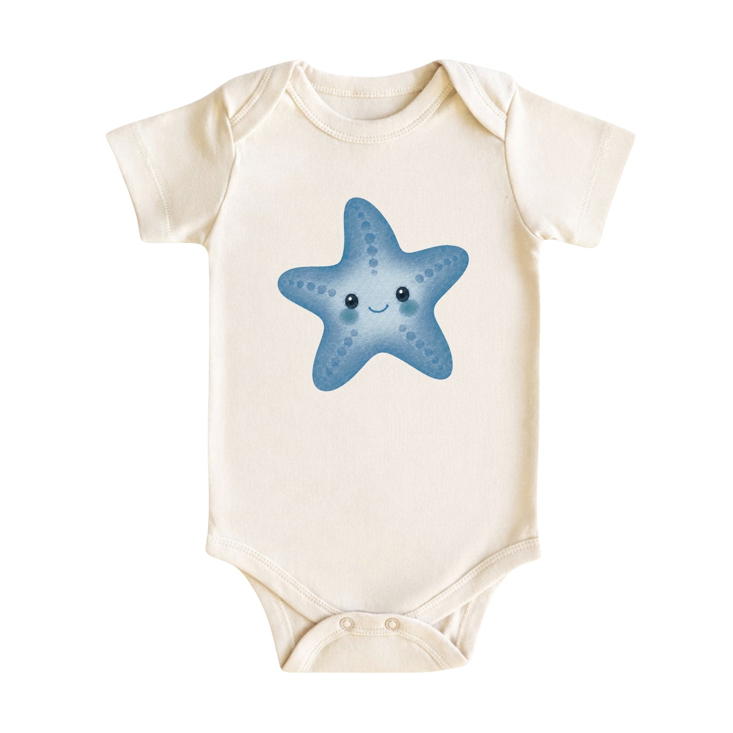 Watercolor Starfish Baby Bodysuit