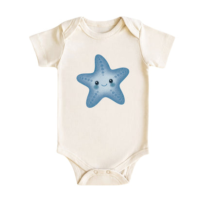 Watercolor Starfish Baby Bodysuit