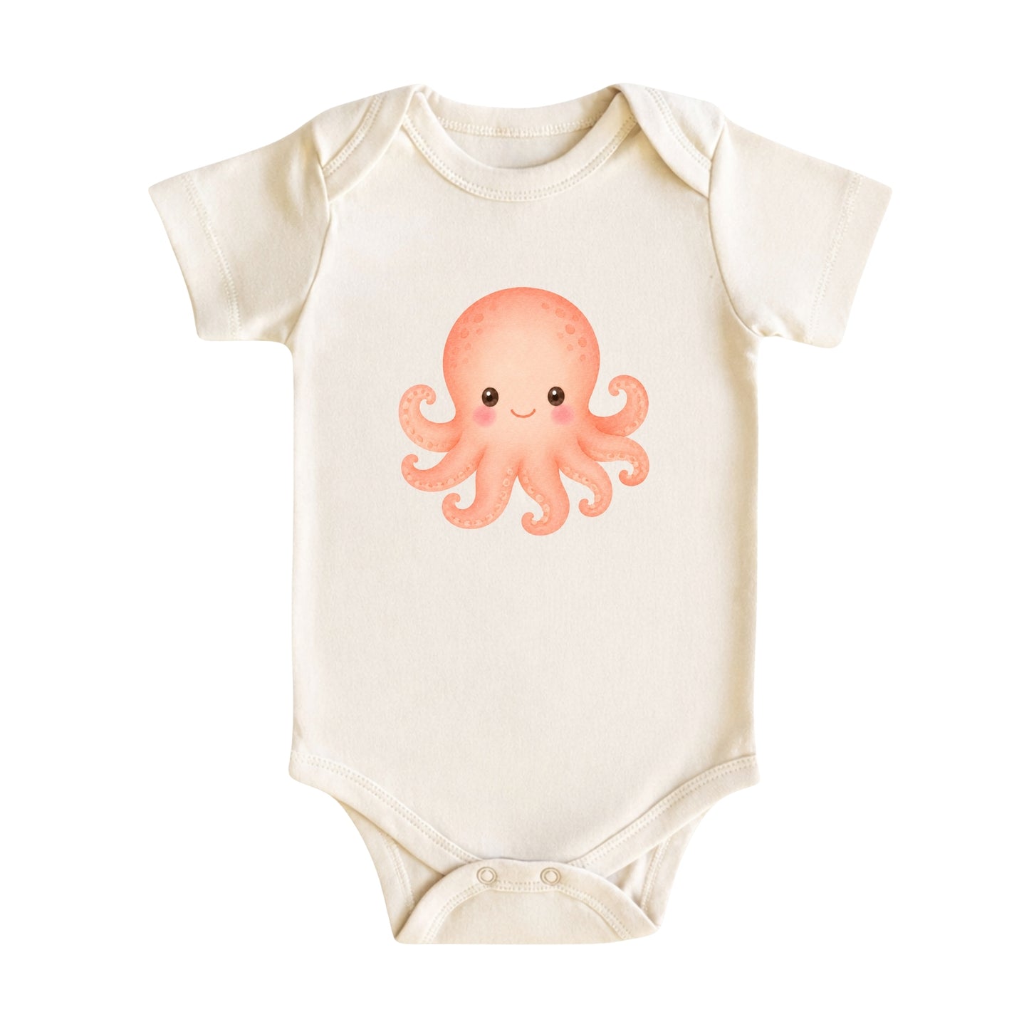 Watercolor Octopus Baby Bodysuit
