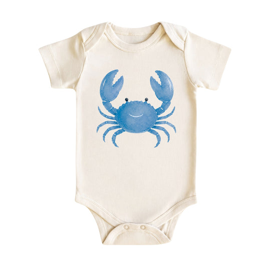 Watercolor Blue Crab Baby Bodysuit