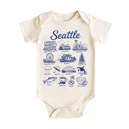 Seattle Baby Bodysuit and T-Shirt