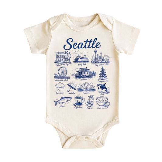 Seattle Baby Bodysuit and T-Shirt