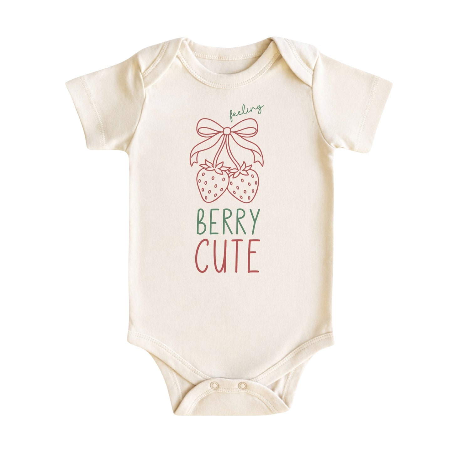 Feeling Berry Cute Strawberry Baby Bodysuit