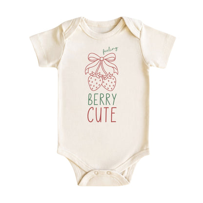 Feeling Berry Cute Strawberry Baby Bodysuit