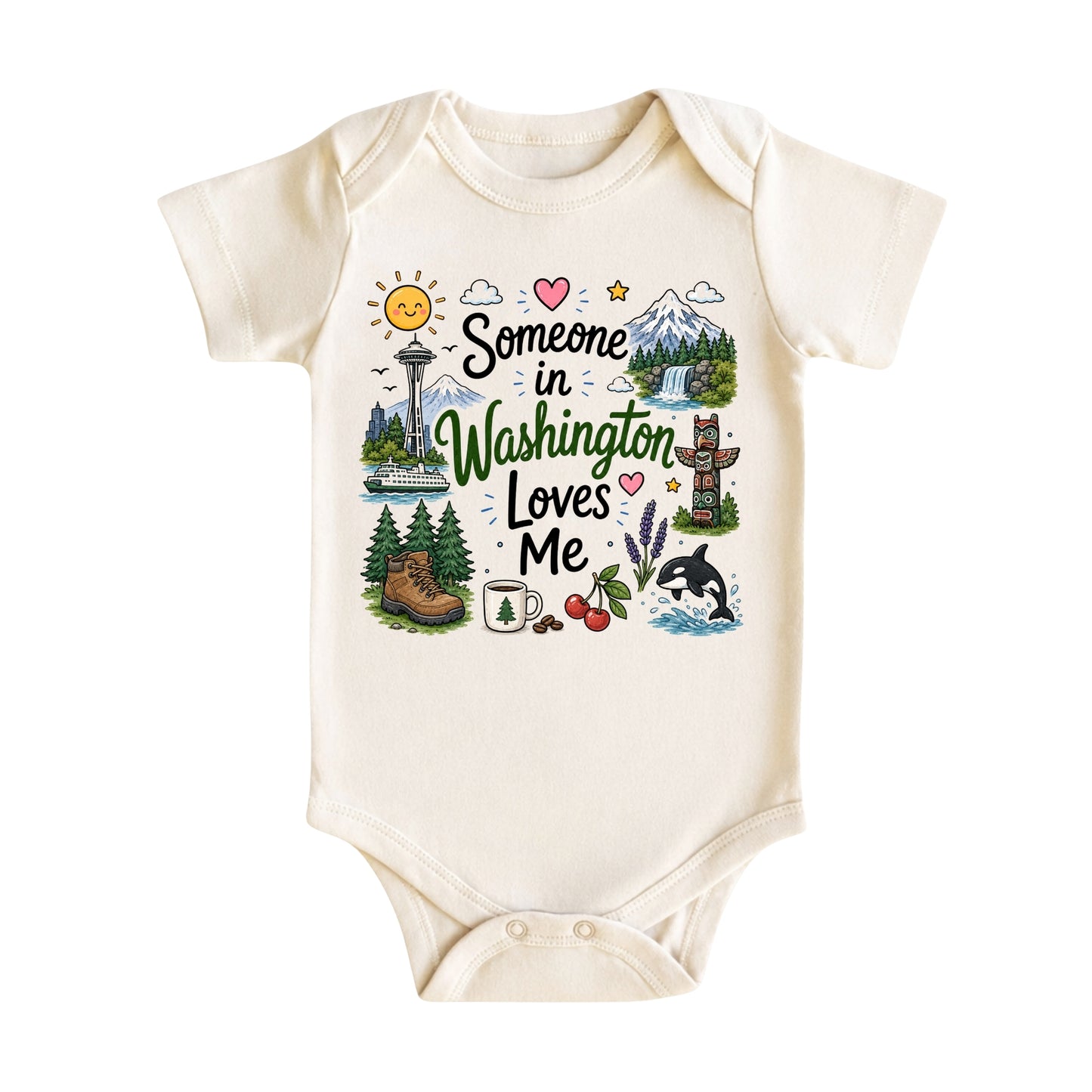 Someone in Washington Loves Me Kids T-Shirt