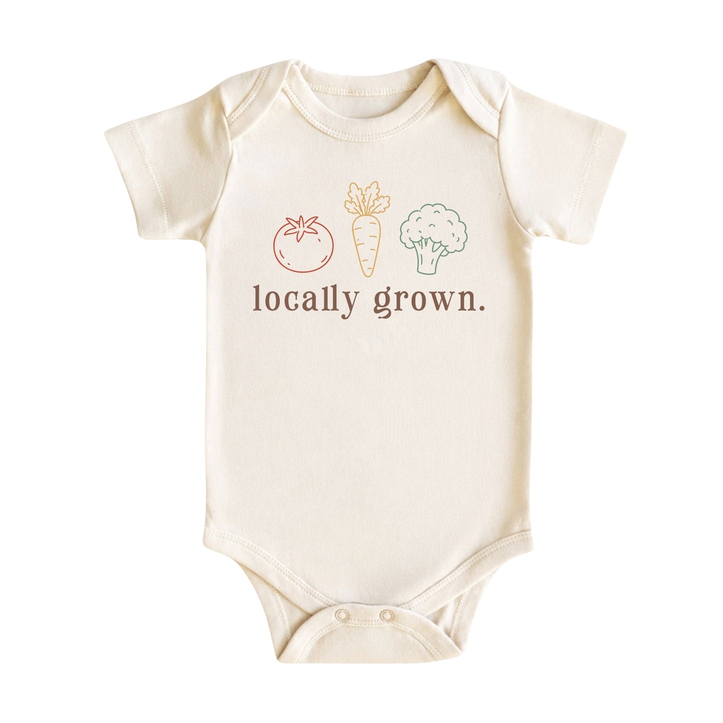 Locally Grown Vegetable Baby Bodysuit