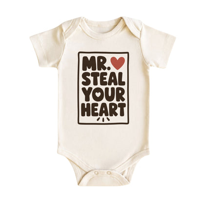 Mr. Steal Your Heart Baby Bodysuit