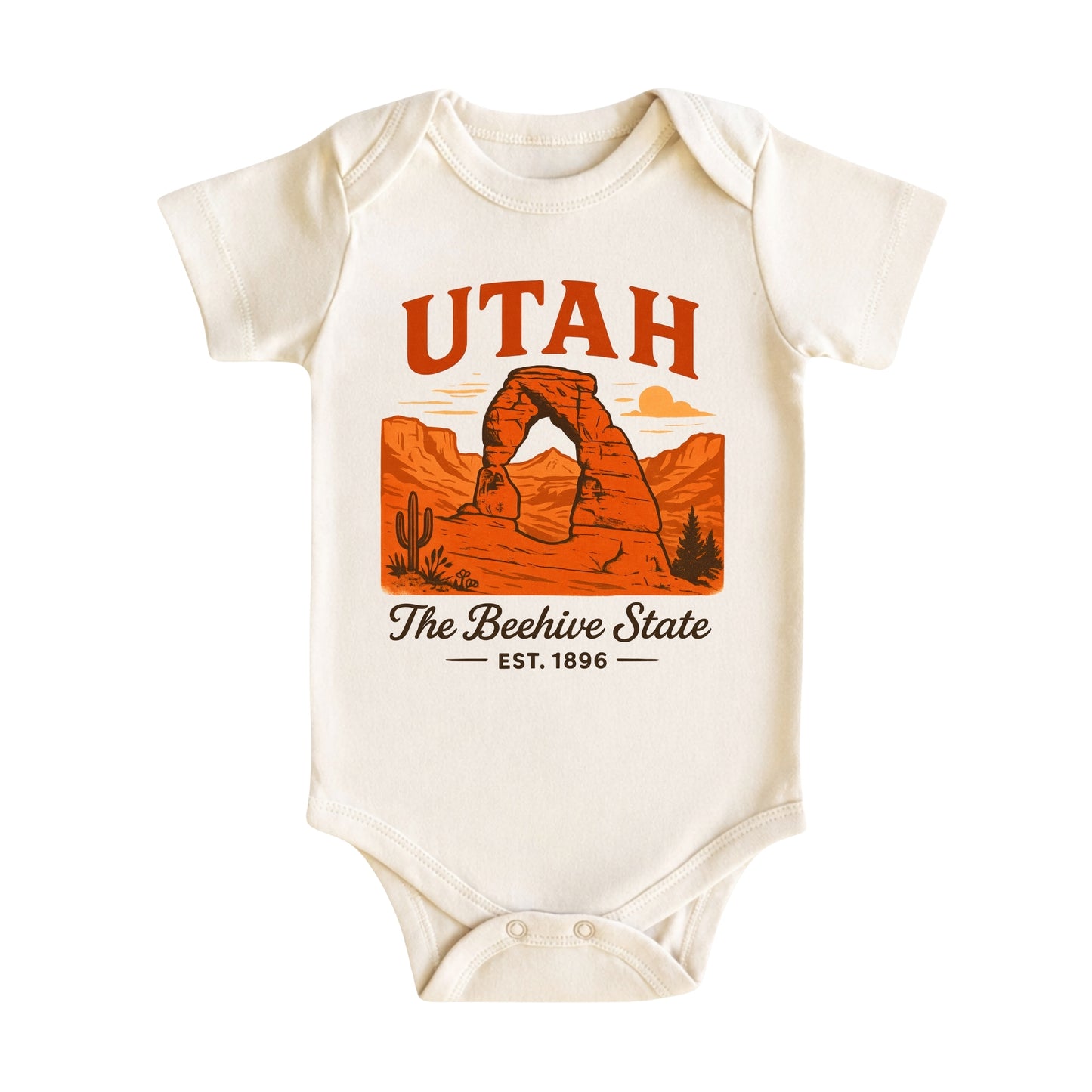 Utah Baby Bodysuit for Baby Boys Girls, Salt Lake City Provo Park City Newborn Baby Hospital Outfit