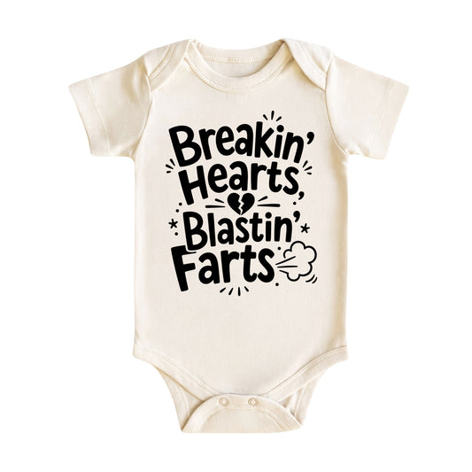 Breakin’ Hearts Blasting Farts Baby Bodysuit