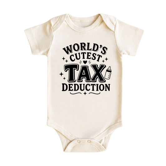 World’s Cutest Tax Deduction - Funny Baby Bodysuit