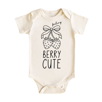 Feeling Berry Cute Strawberry Baby Bodysuit