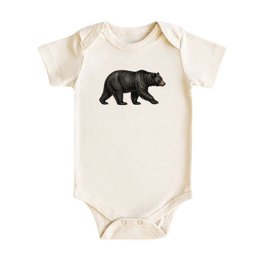 Black Bear Baby Bodysuit