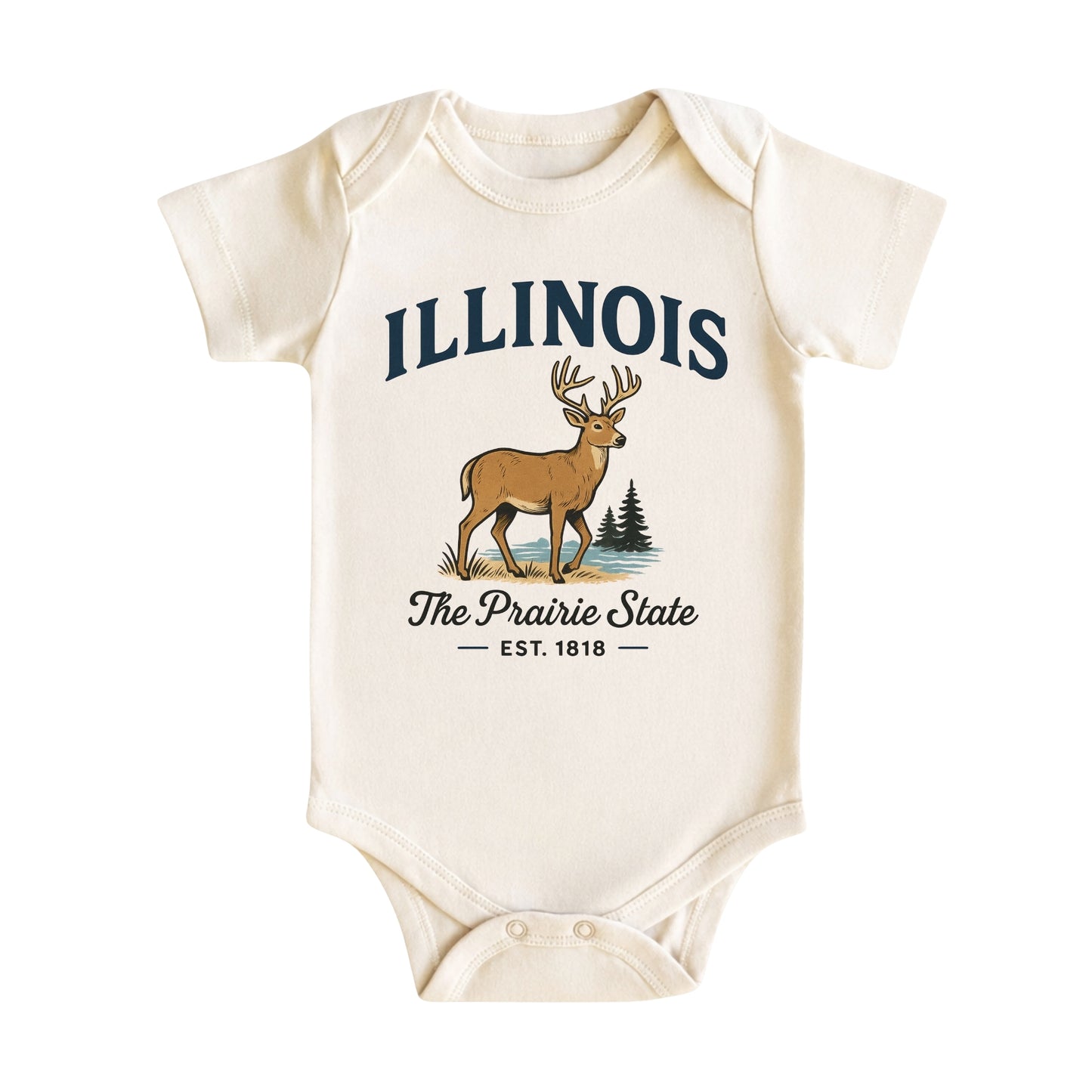 Illinois Baby Bodysuit for Baby Boys Girls, Chicago Newborn Baby Outfit