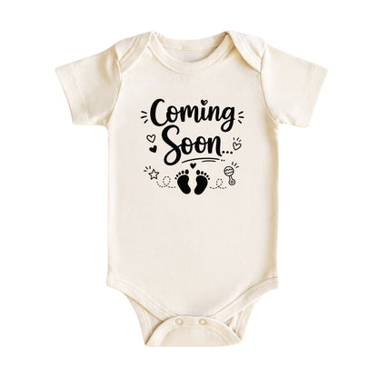 Coming Soon Pregnancy Announcement Baby Bodysuit