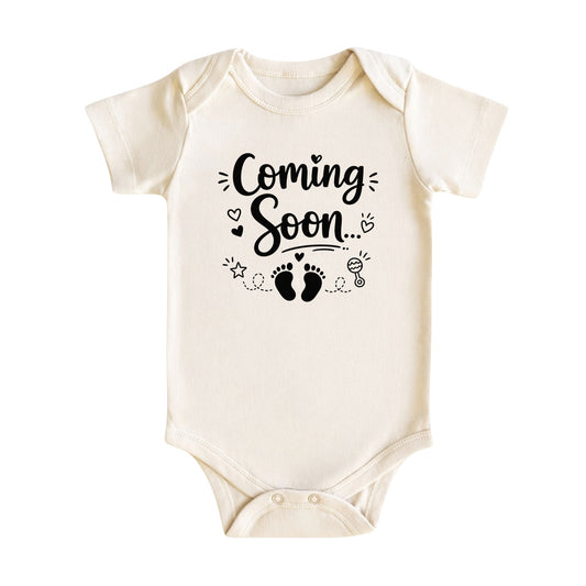 Coming Soon Pregnancy Announcement Baby Bodysuit