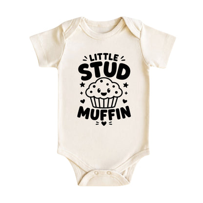 Little Stud Muffin Baby Bodysuit for Boys and Girls
