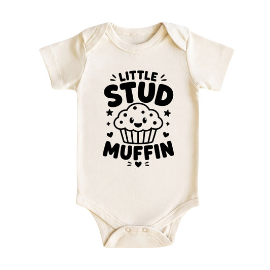 Little Stud Muffin Baby Bodysuit for Boys and Girls