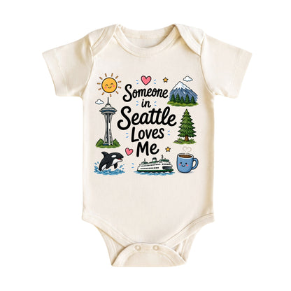 Someone in Seattle Loves Me Baby Bodysuit
