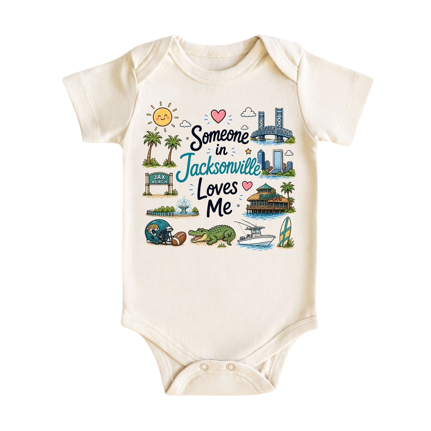 Someone in Jacksonville Loves Me Kids T-Shirt
