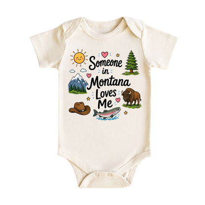 Someone in Montana Loves Me Baby Bodysuit