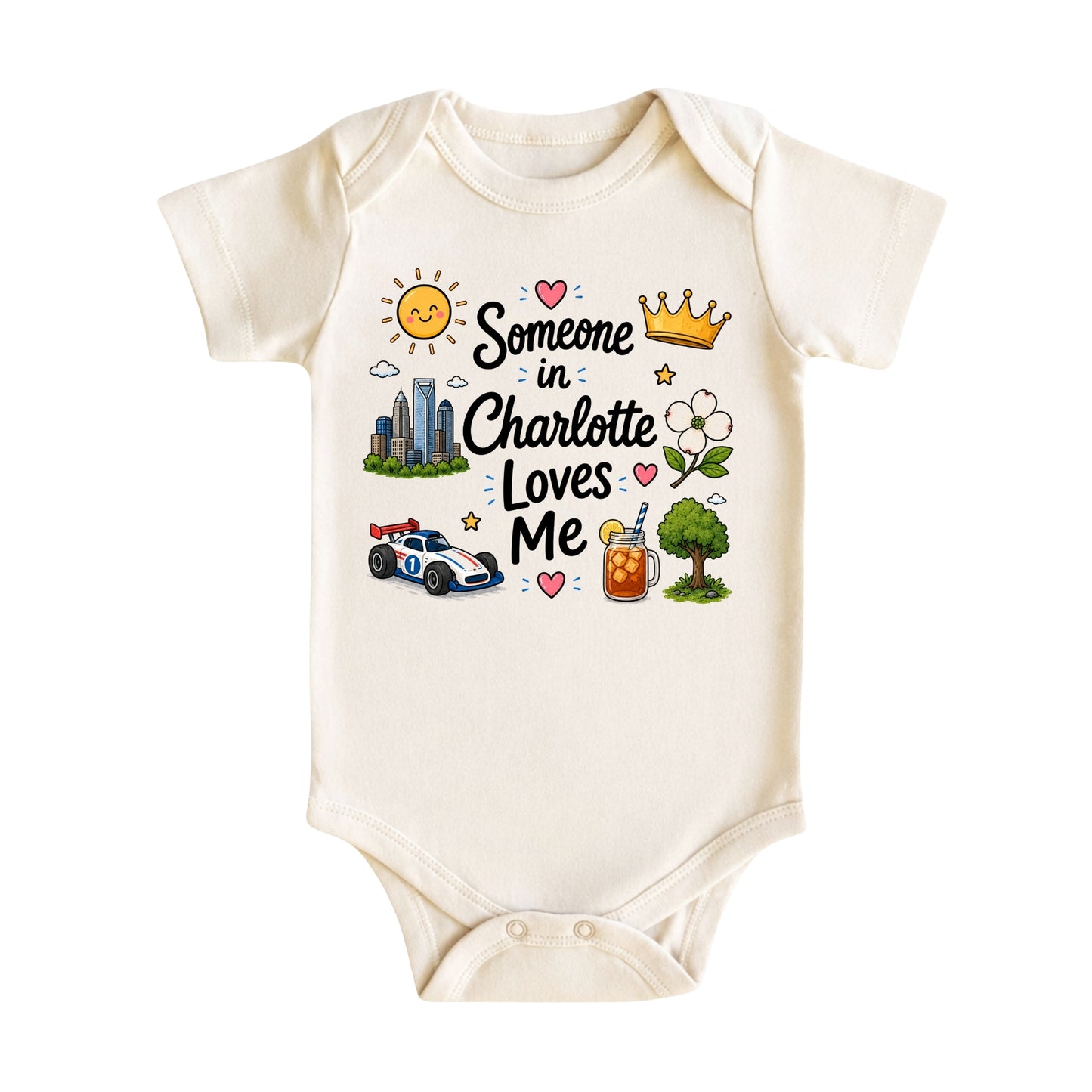 Someone in Charlotte Loves Me Kids T-Shirt