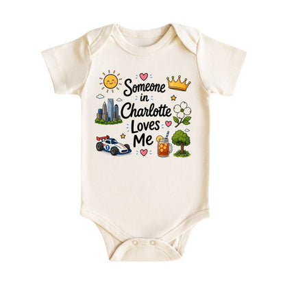 Someone in Charlotte Loves Me Kids T-Shirt