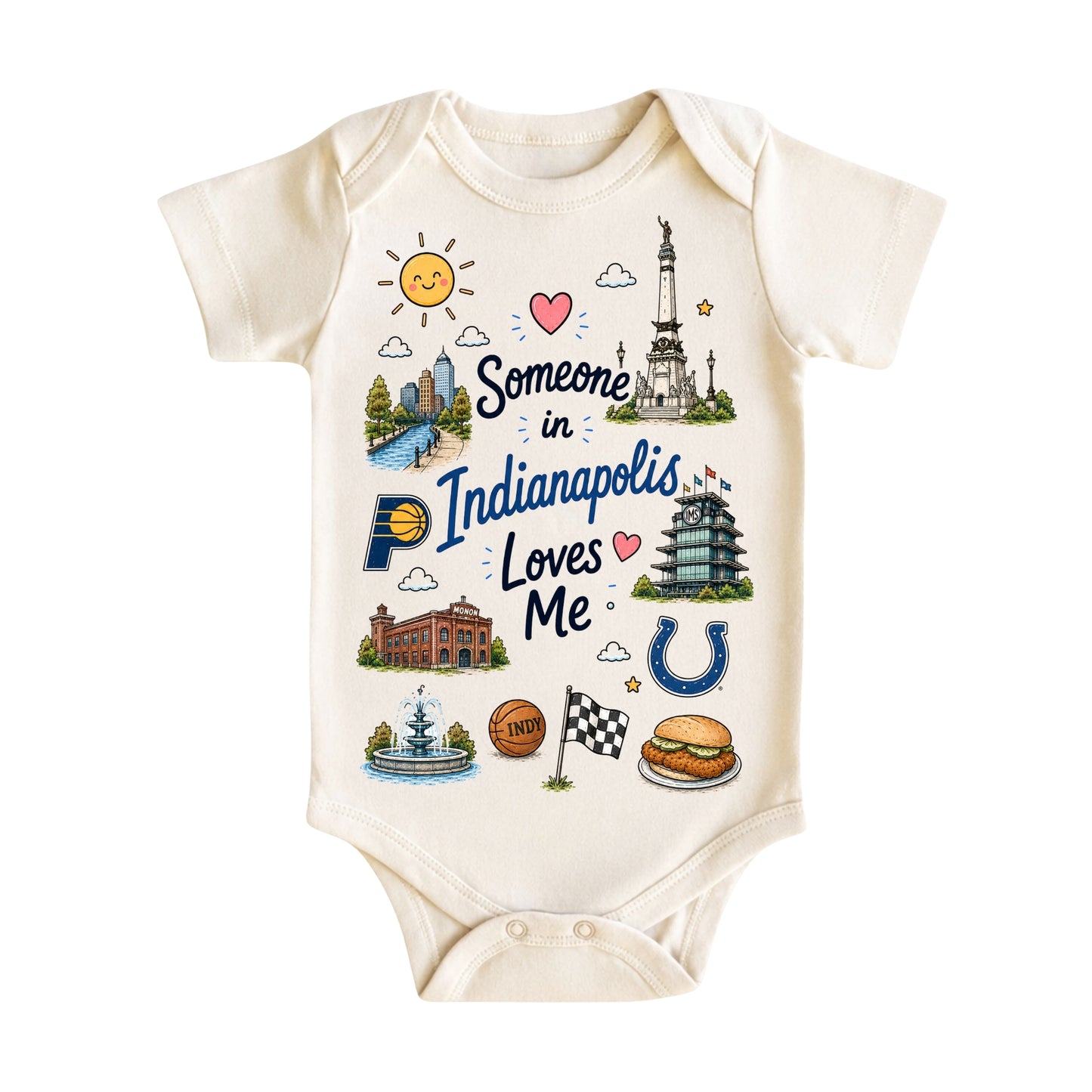 Someone in Indianapolis Loves Me Kids T-Shirt