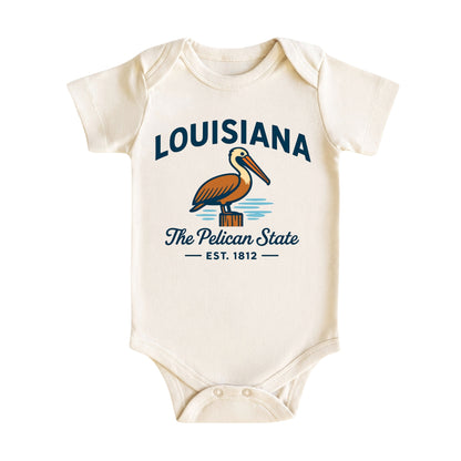 Louisiana Baby Bodysuit for Baby Boys and Girls