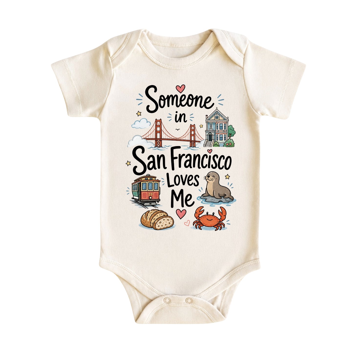 Someone in San Francisco Loves Me Baby Bodysuit