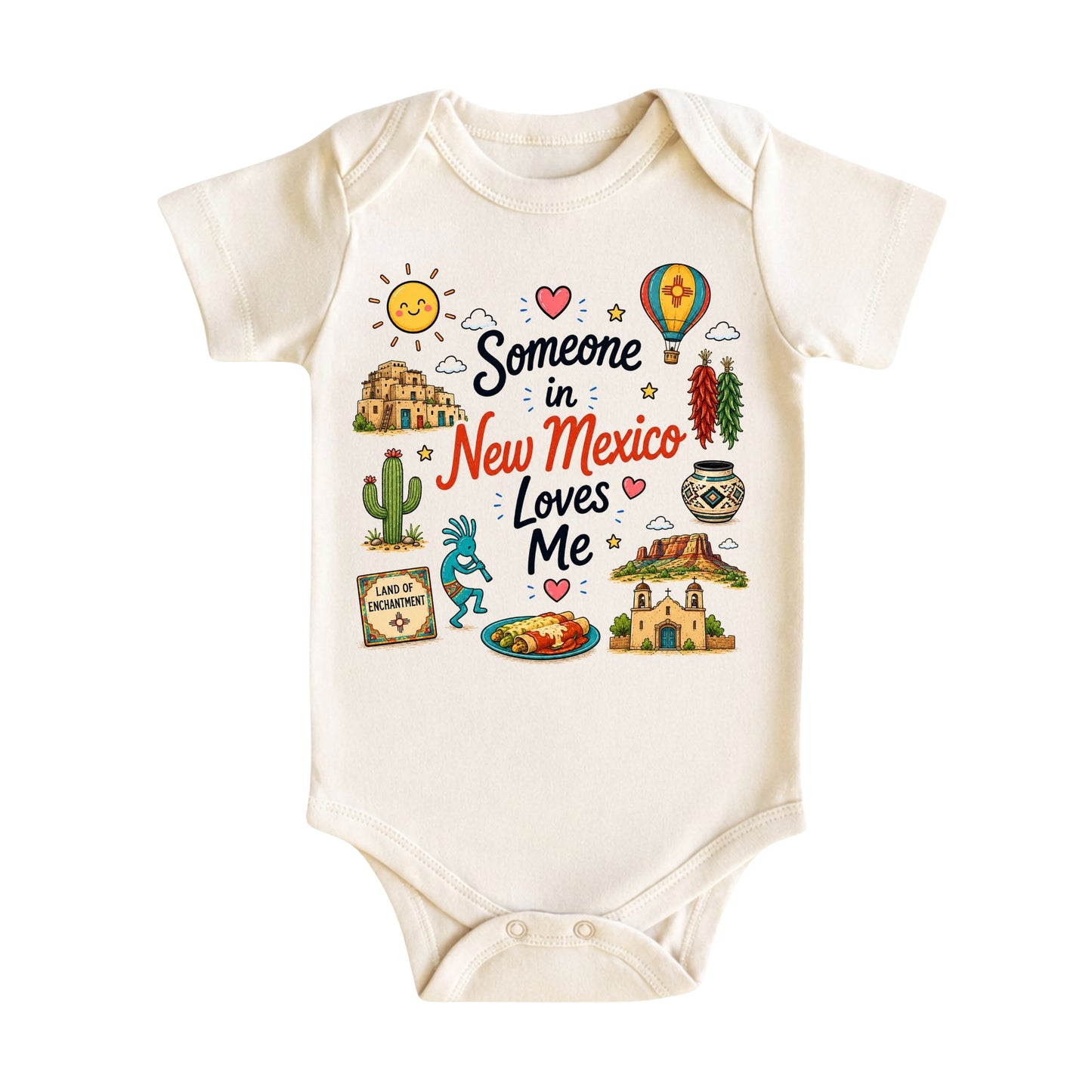 Someone in New Mexico Loves Me Baby Bodysuit