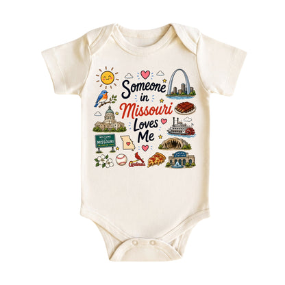 Someone in Missouri Loves Me Baby Bodysuit