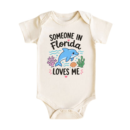Someone in Florida Loves Me Baby Bodysuit