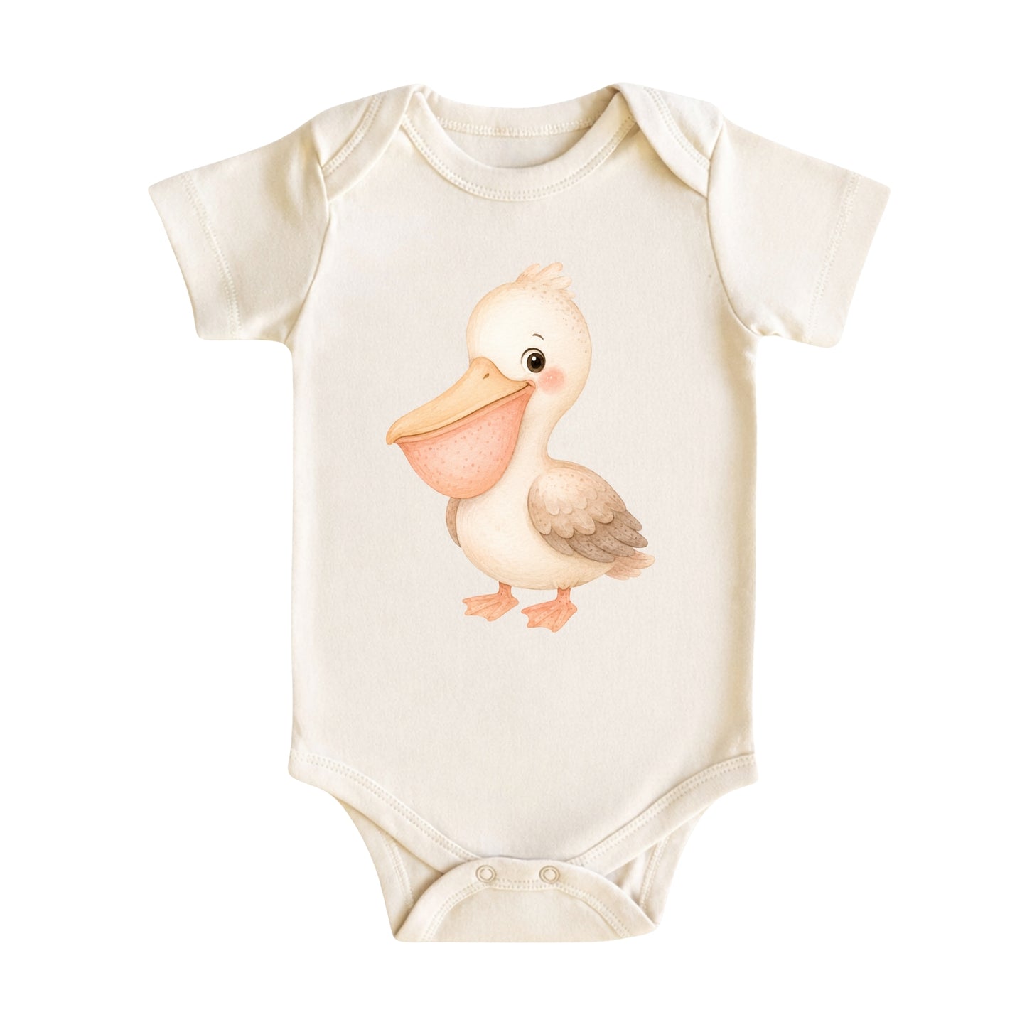 Watercolor Pelican Baby Bodysuit