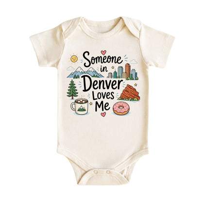 Someone in Denver Loves Me Baby Bodysuit