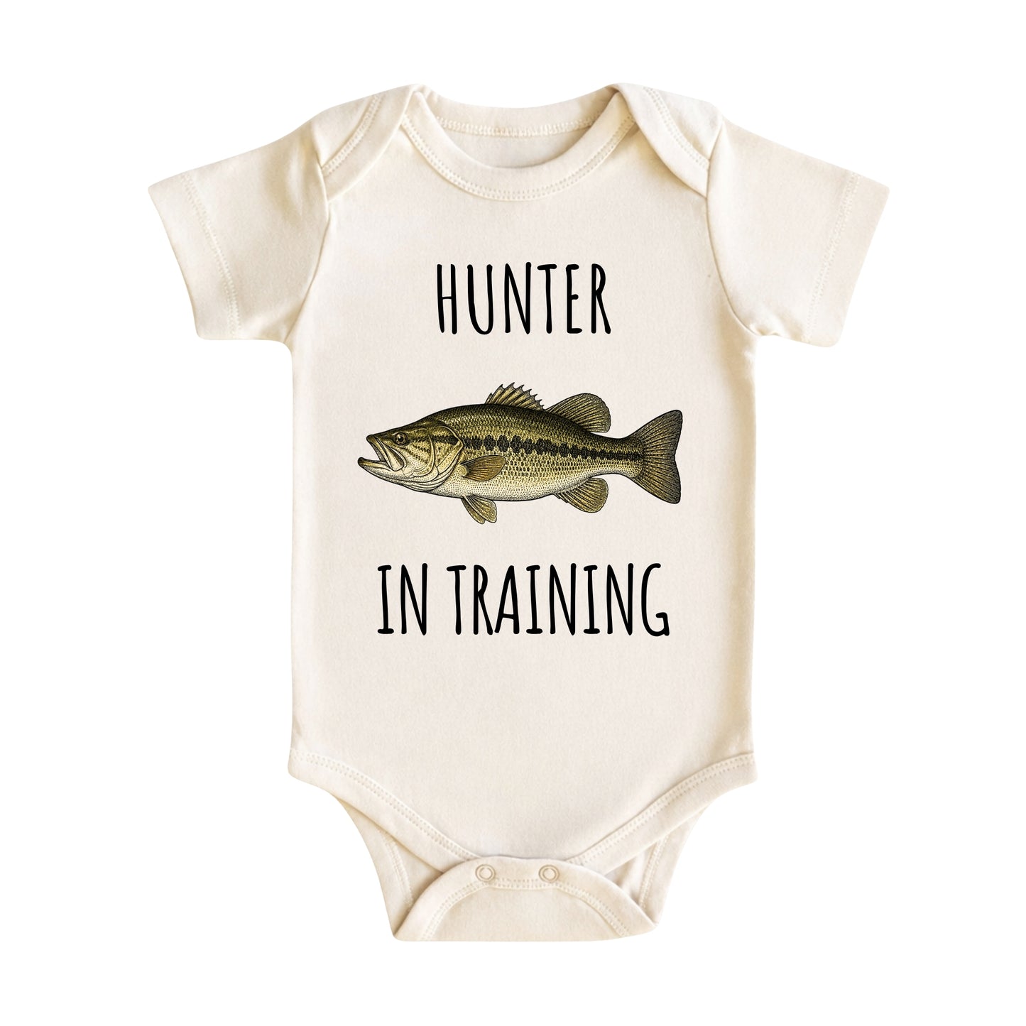 Hunter in Training Bass Fish Kids T-Shirt