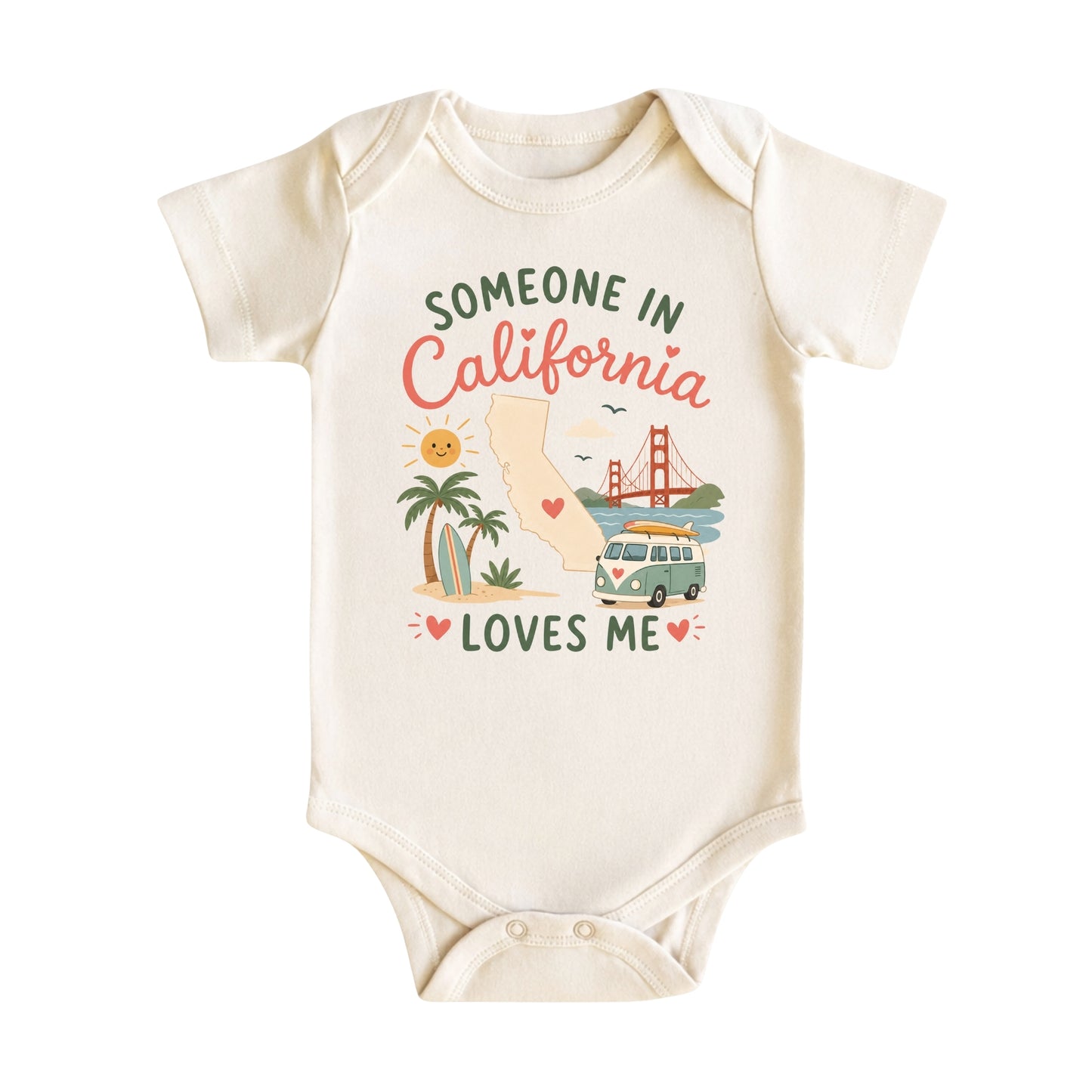 Someone in California Loves Me Baby Bodysuit