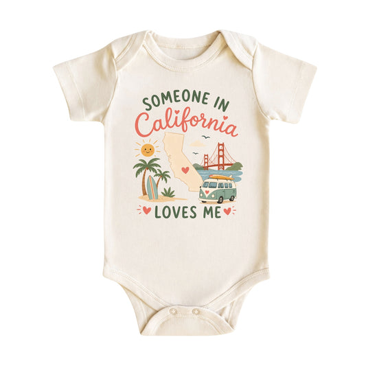 Someone in California Loves Me Baby Bodysuit
