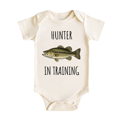 Hunter in Training Bass Fish Baby Bodysuit