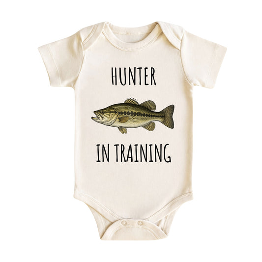 Hunter in Training Bass Fish Baby Bodysuit