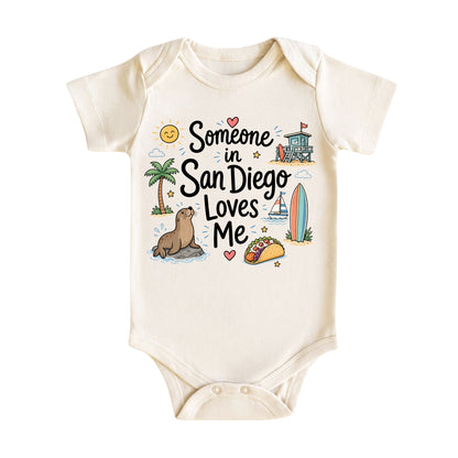 Someone in San Diego Loves Me Kids T-Shirt