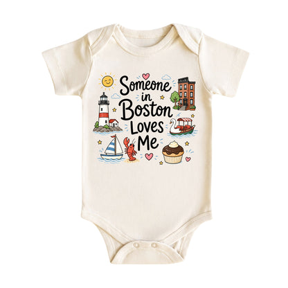 Someone in Boston Loves Me Kids T-Shirt